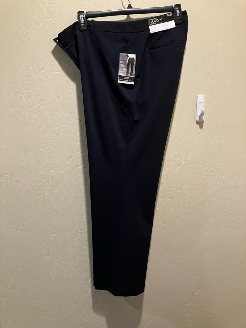 NWT Liz Claiborne 14S Curvy Bootcut Navy Dressy very Nice